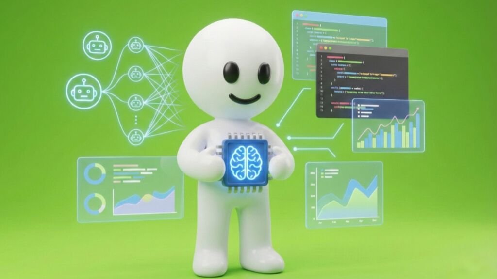 Yapay Zeka Destekli Pazarlama 1 jestomatic yapay zekaa çözümlerini içeren hizmet bannerı